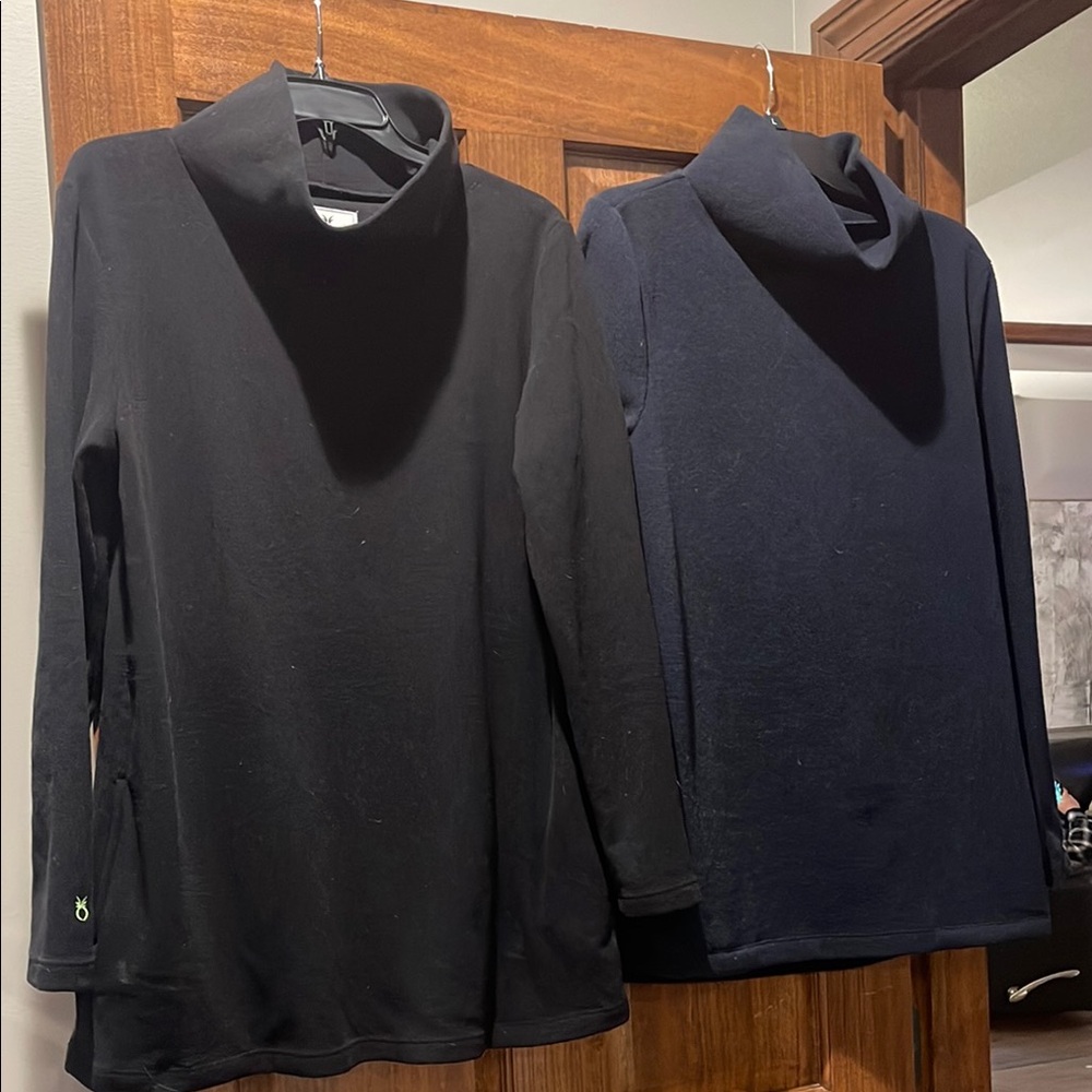 Dudley Stephens Black Turtleneck Sweater